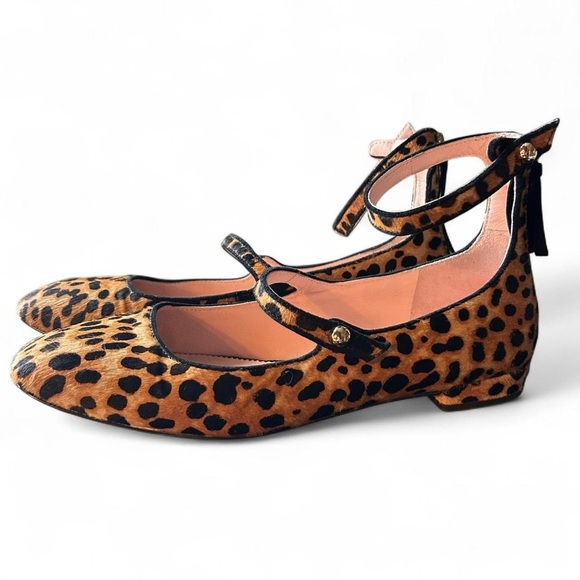 J.Crew Collection Leopard print |  Calf Hair | Ballet Flats | Sz 8 🐆 - Picture 3 of 8